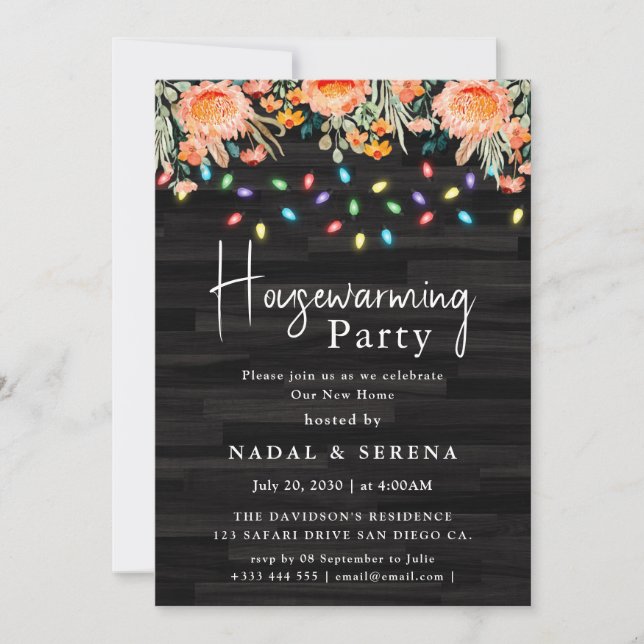 Housewarming Party Home Sweet Home Invitation (Front)