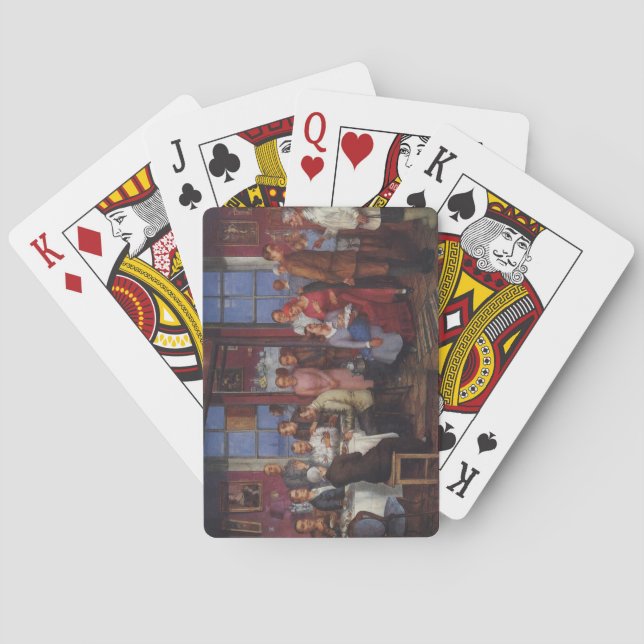 Housewarming Party in Russia Playing Cards (Back)