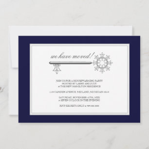 Housewarming Party Invitation {Navy Blue}