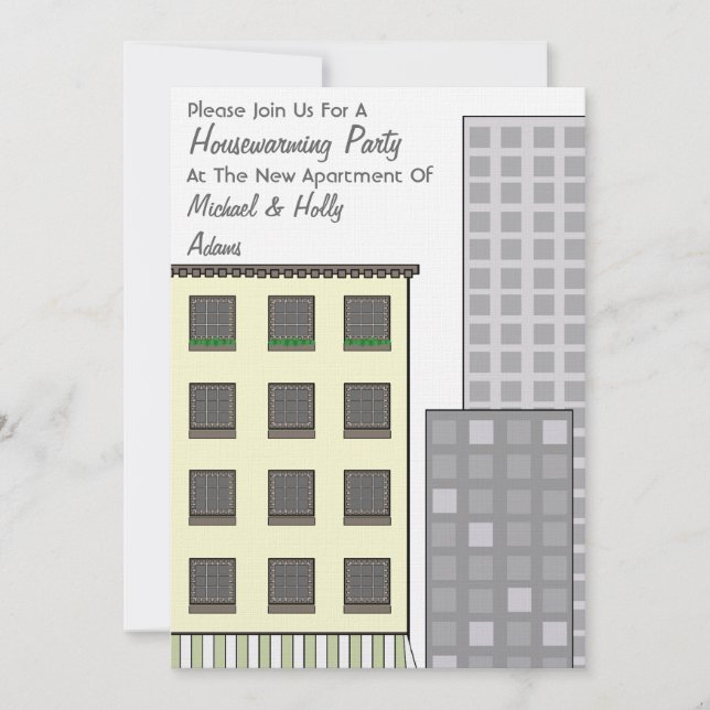 Housewarming Party Invitation - New Apartment (Front)