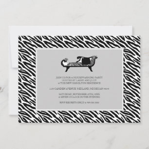 Housewarming Party Invitation {Zebra Print}