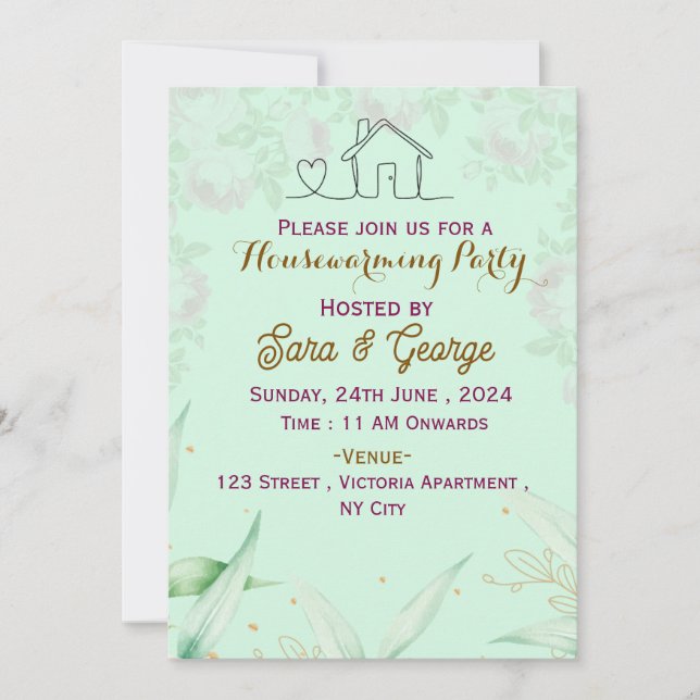 Housewarming Party Invitations  (Front)