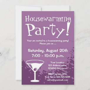 Housewarming party invitations   custom invites