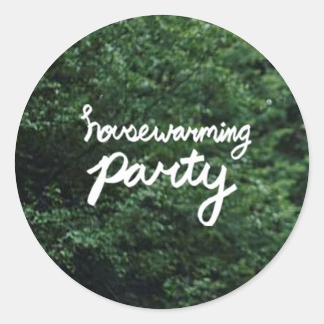 HOUSEWARMING PARTY Logo Sticker (Front)