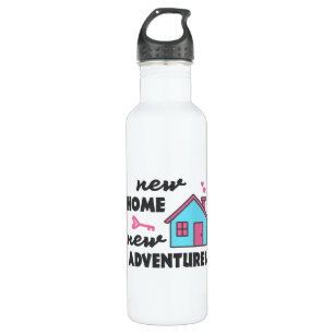 Housewarming party New Home New Adventures 710 Ml Water Bottle