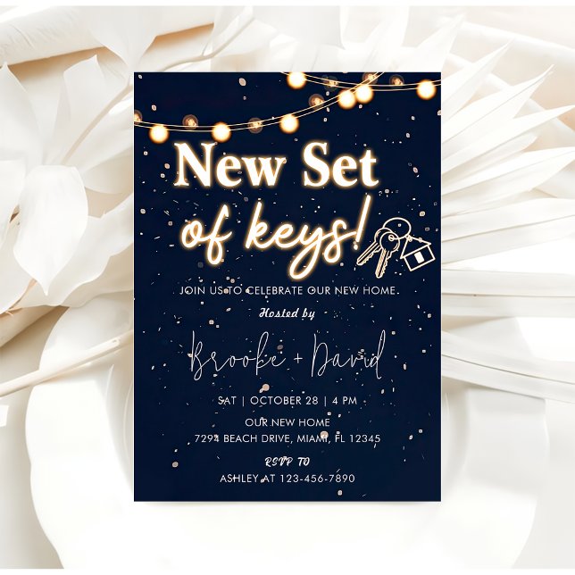 Housewarming Party New Set Of Keys Invitation (Creator Uploaded)