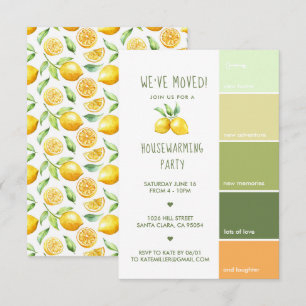 Housewarming Party   Paint Chip Editable Colour Invitation