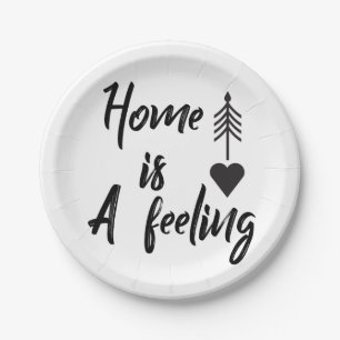 Housewarming party paper plate