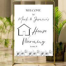 Housewarming Party Welcome Sign, New Home Party
