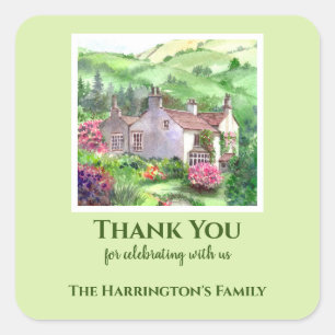 Housewarming Rydal Mount William Wordsworth House Square Sticker