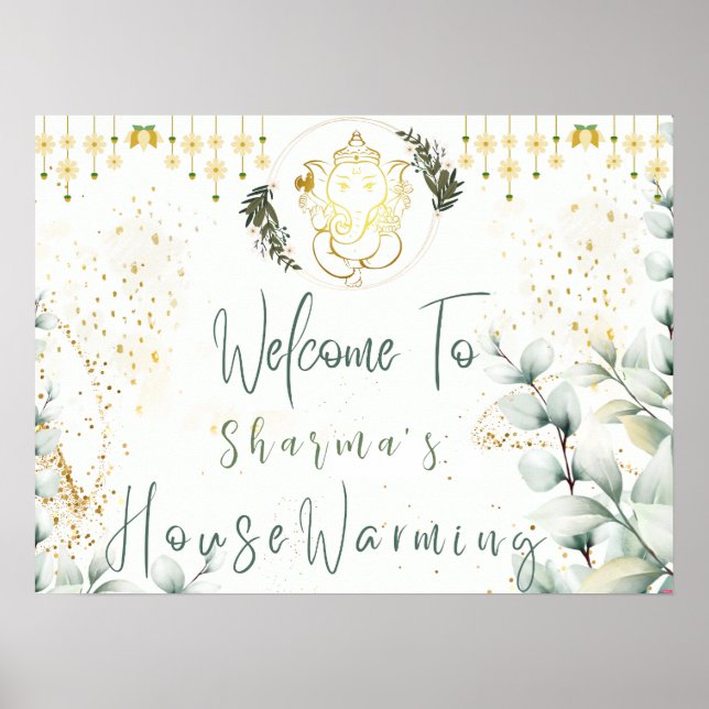 Housewarming Welcome Sign (Front)
