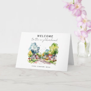 Housewarming Welcome to the Neighbourhood Realty Card