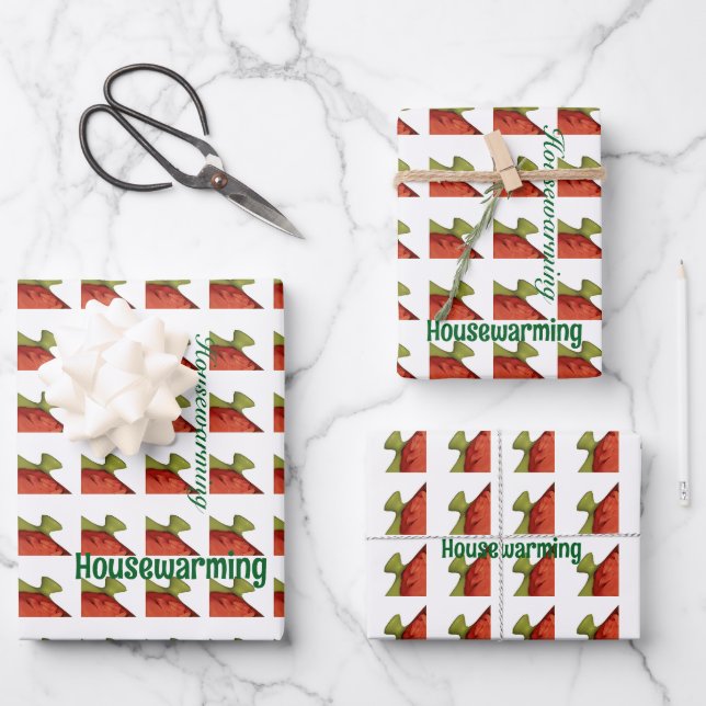 Housewarming  wrapping paper sheet (Front)