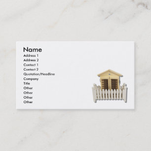 HouseWhitePicketFence082510, Name, Address 1, A... Business Card