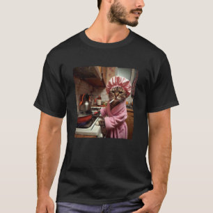 Housewife Cat Funny Cat Meme Cat Lover Cat Mom Cat T-Shirt