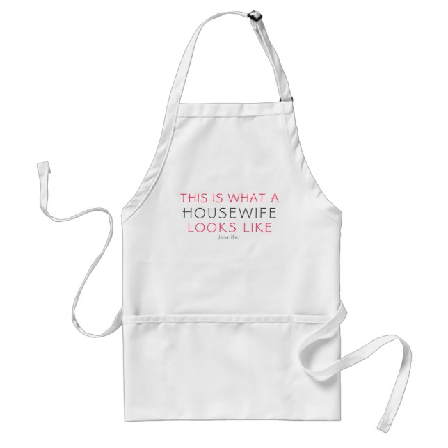 Housewife Humour Funny Novelty Personalised Standard Apron (Front)