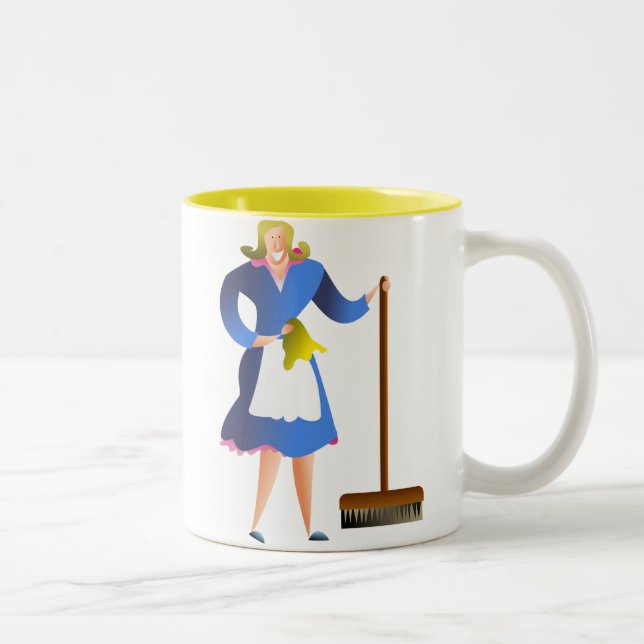 Housewife Two-Tone Coffee Mug (Right)