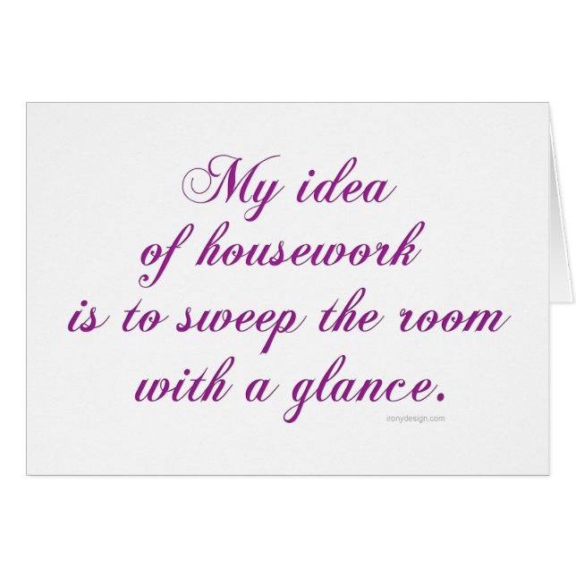 Housework (Front Horizontal)