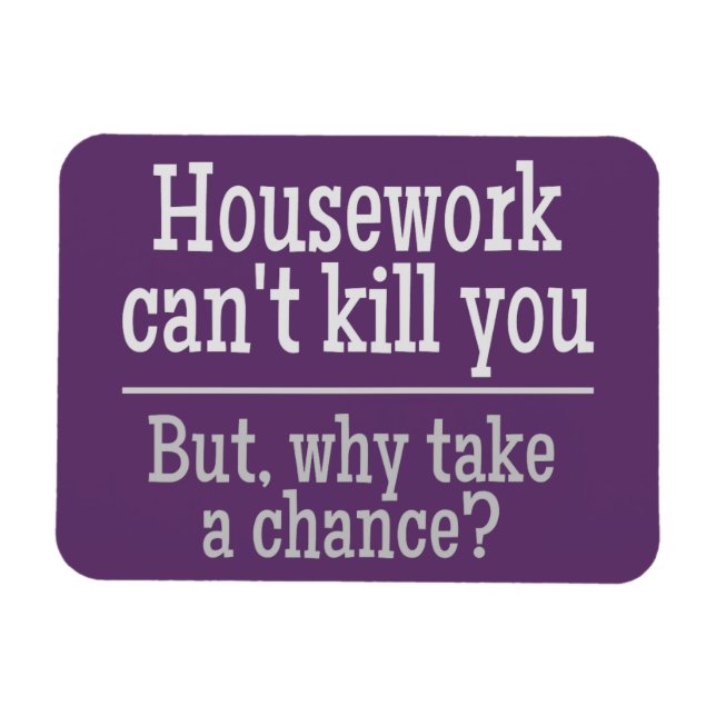 HOUSEWORK custom colour magnet (Horizontal)