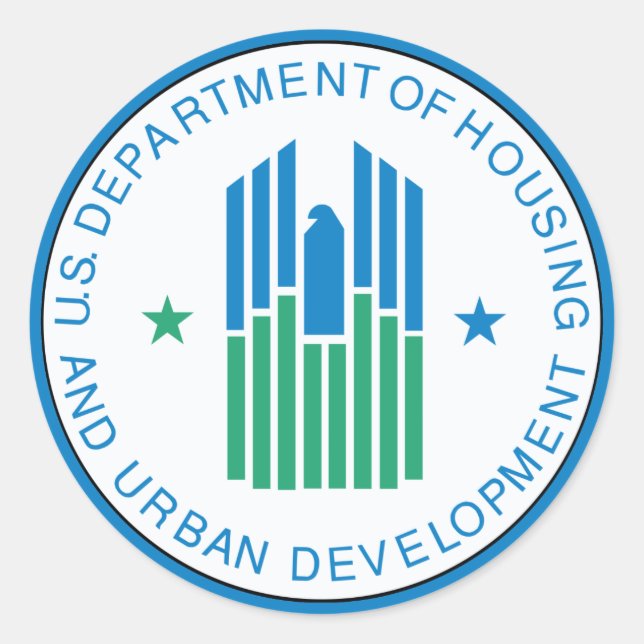 Housing and Urban Development Classic Round Sticker (Front)