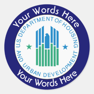 Housing and Urban Development HUD Custom Sticker
