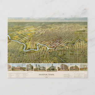 Houston 1891 postcard