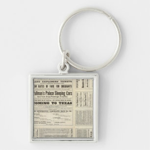 Houston and Texas Central Railway through Texas Key Ring