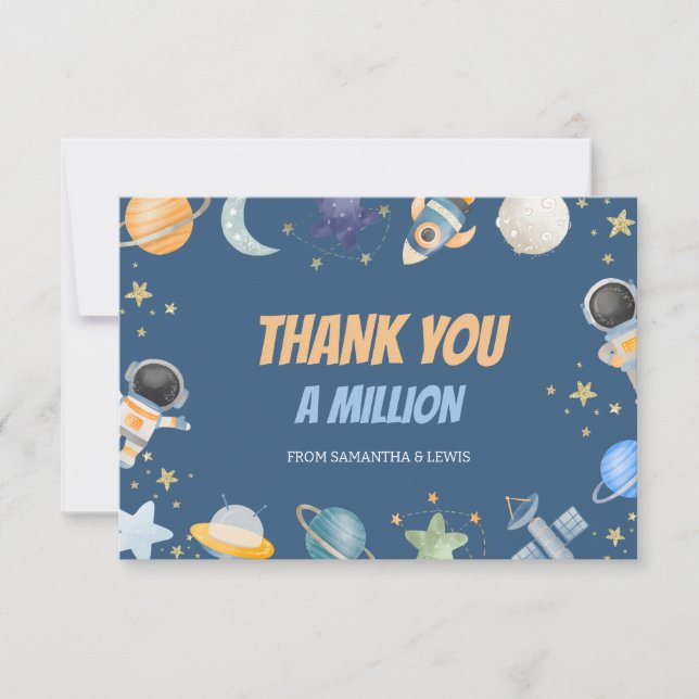 Houston Baby Shower Thank You Card (Front)