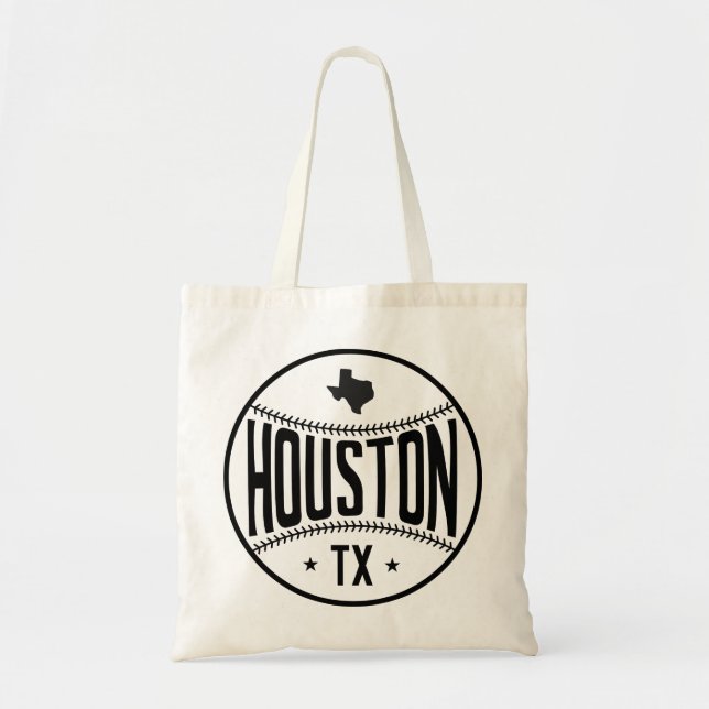 Houston Baseball Themed Tote Bag (Front)