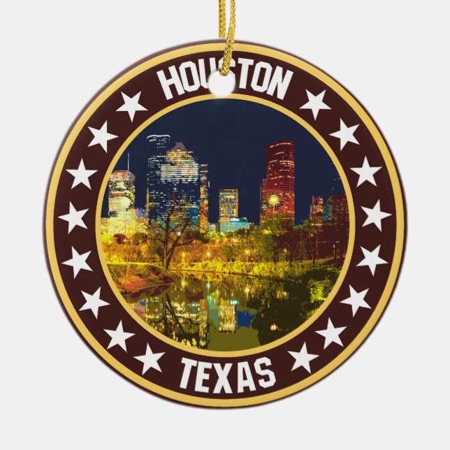 Houston                                            ceramic tree decoration (Front)