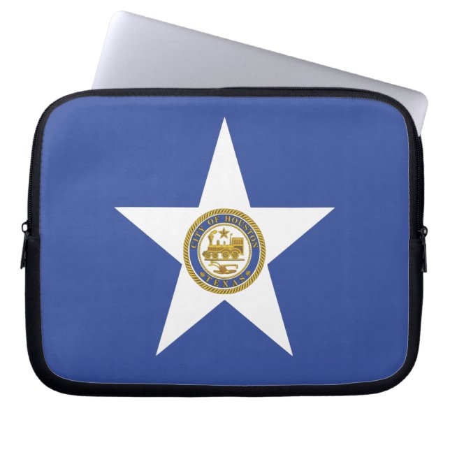 Houston City Flag Laptop Sleeve (Front)