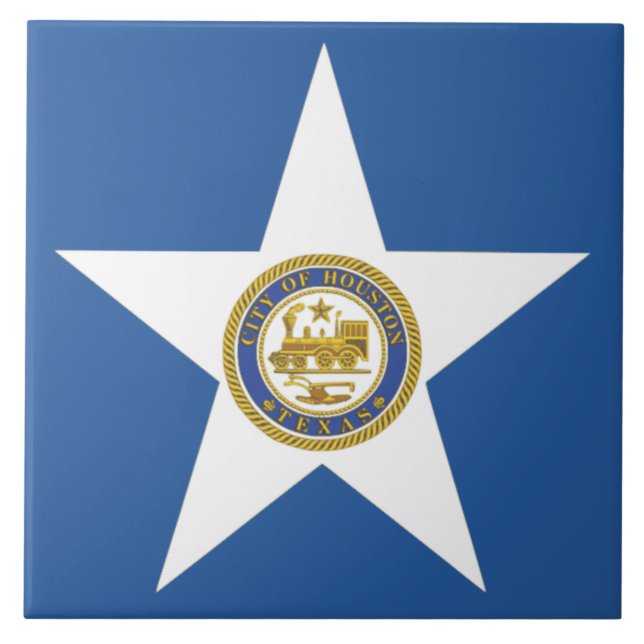 Houston city flag tile (Front)