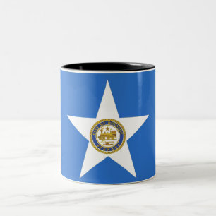 Houston city flag Two-Tone coffee mug