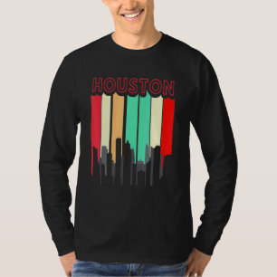 Houston City Skyline - Retro Style T-Shirt