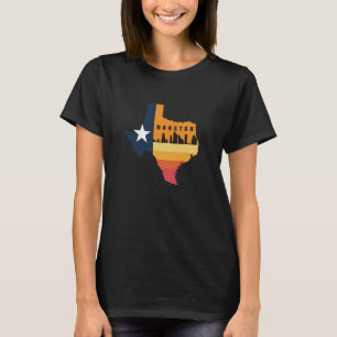 Houston City Texas Map for Patriotic Texan T-Shirt