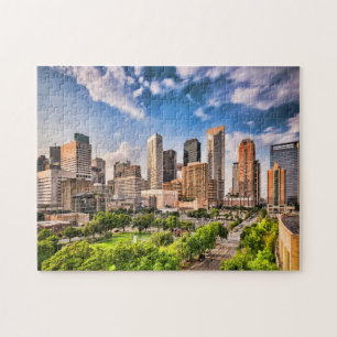 Houston Cityscape Buildings Jigsaw Puzzle