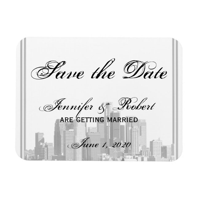 Houston Destination Save the Date Magnet (Horizontal)