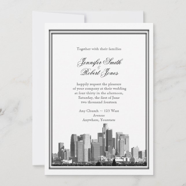 Houston Destination Wedding Invitation (Front)