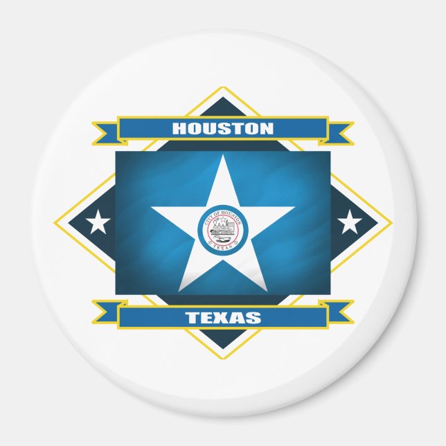 Houston Diamond Magnet (Front)
