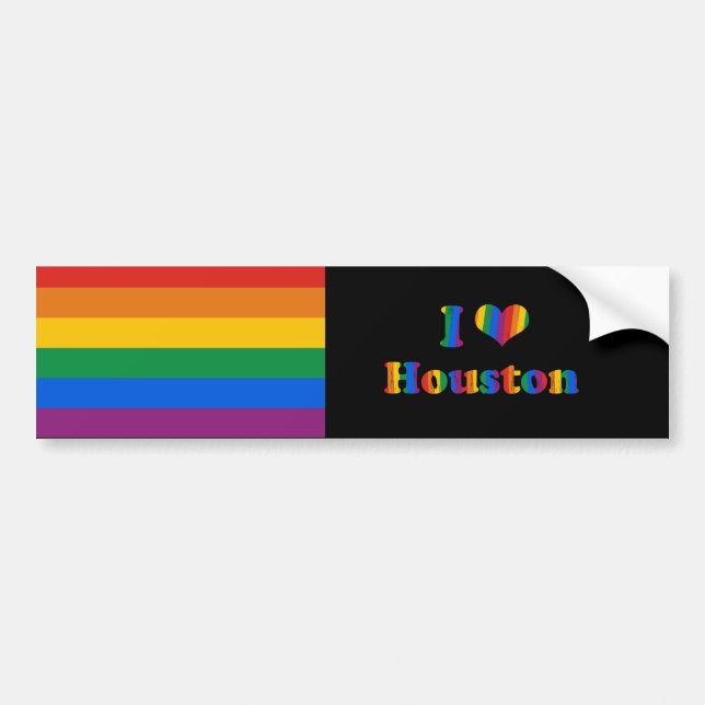 HOUSTON GAY PRIDE BUMPER STICKER (Front)