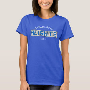 Houston Heights Blue and White Tile Modern T-Shirt