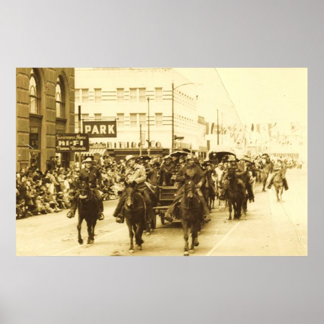 HOUSTON LIVESTOCK SHOW RODEO PARADE POSTER PRINT (Front)