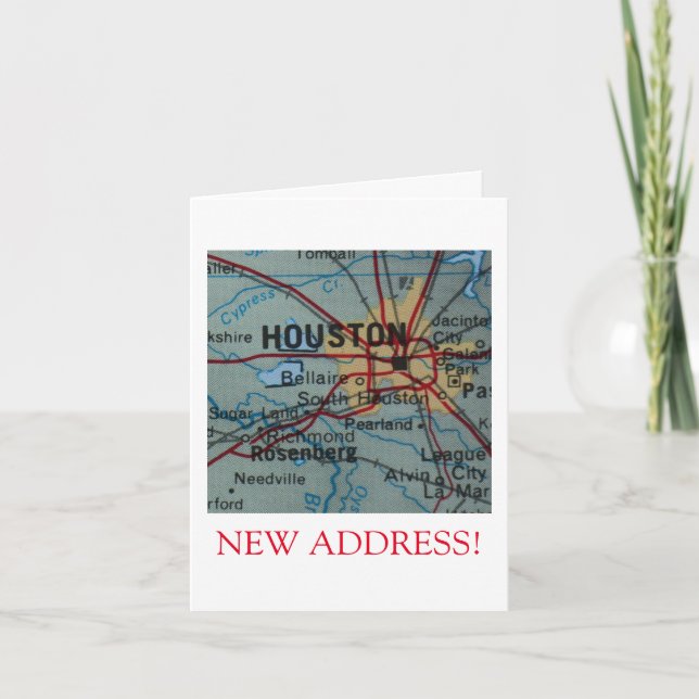 Houston New Address announcement (Front)