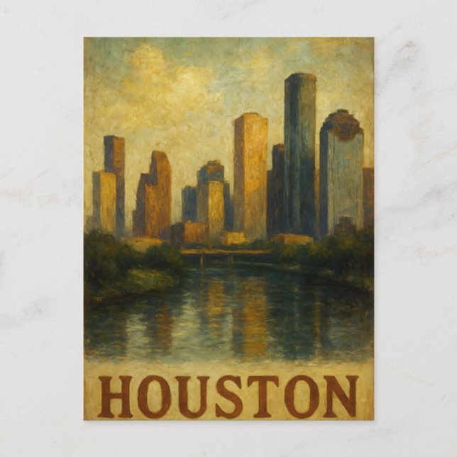 HOUSTON Postcard  (Front)