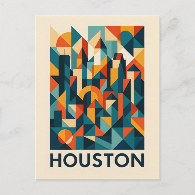 HOUSTON Postcard  (Front)