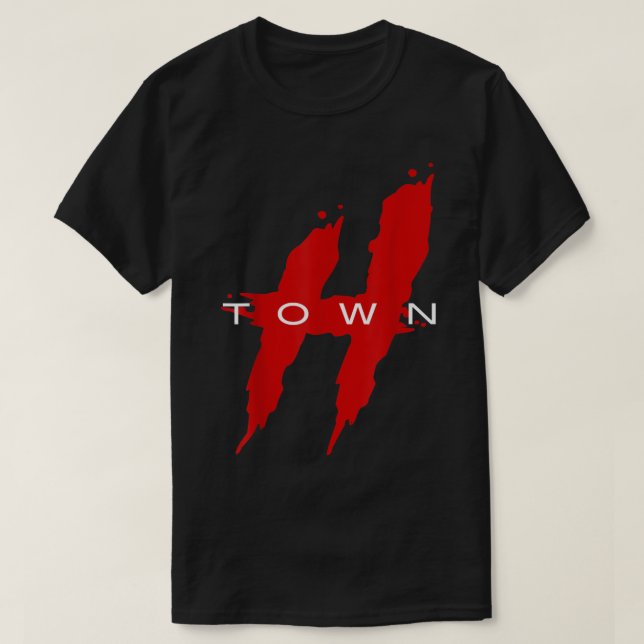Houston shirt HTown Hustle Town The H Houston Texa (Design Front)