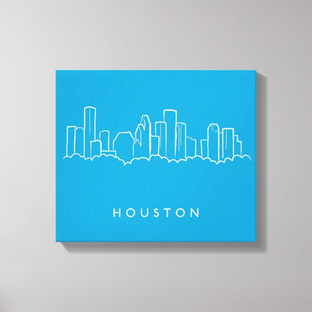 Houston Skyline Canvas Print (Front)