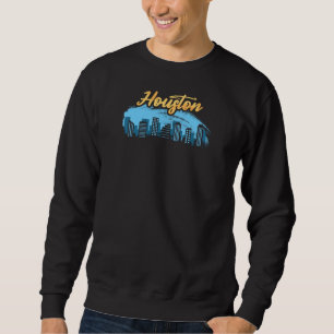 Houston Skyline Design for proud Houstonian Sweatshirt