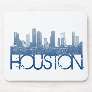 Houston Skyline Design Mouse Mat