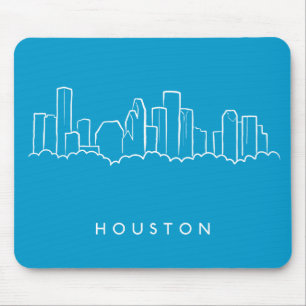 Houston Skyline Mouse Mat